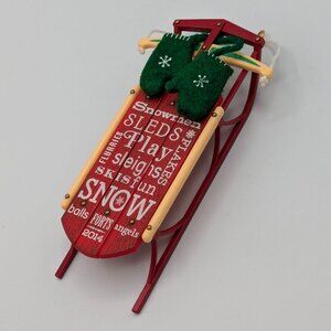 Hallmark Keepsake Snow Much Fun! Christmas Sled Ornament 2014